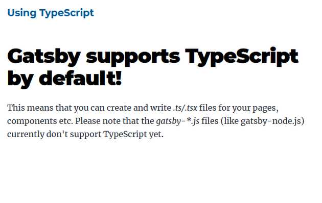 Using Typescript